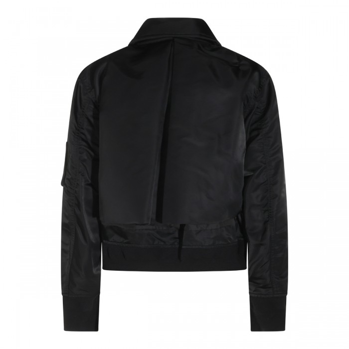 BLACK NYLON TWILL BLOUSON 2
