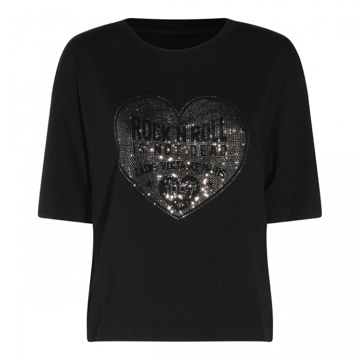 BLACK COTTON TAIDA T-SHIRT