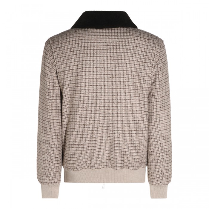 BEIGE WOOL CASUAL JACKET 2