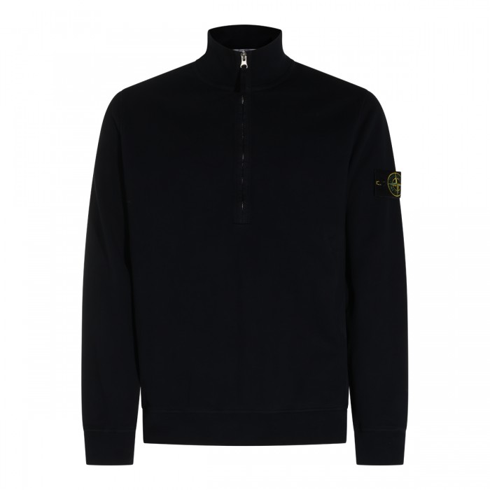 NAVY BLUE COTTON SWEATSHIRT