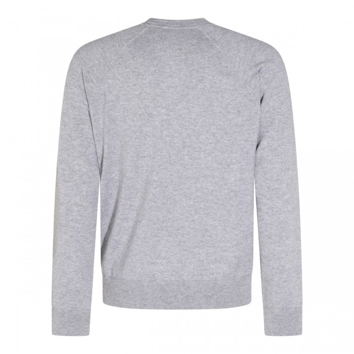 LIGHT GREY CASHMERE SWEATER 2