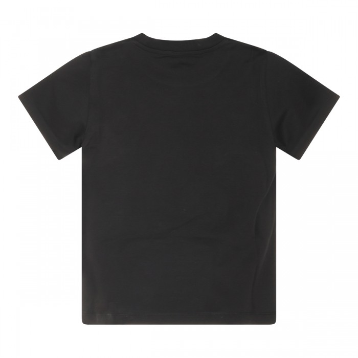 BLACK COTTON LOGO T-SHIRT 2