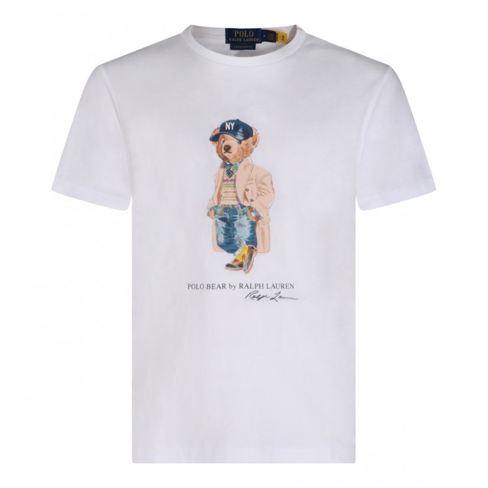 WHITE COTTON T-SHIRT