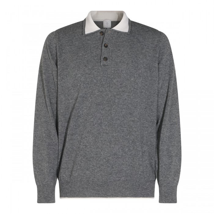 GREY WOOL AND CASHMERE...