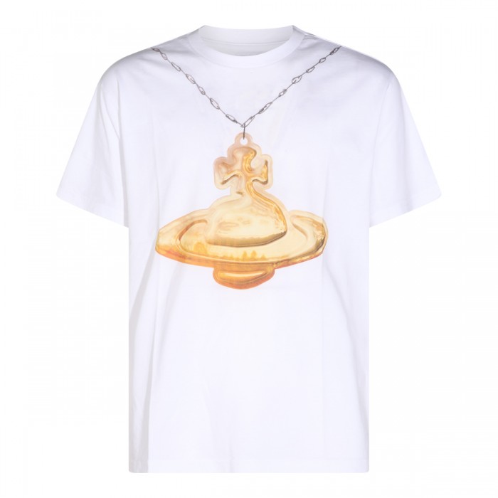 WHITE COTTON GOLD ORB LOGO...