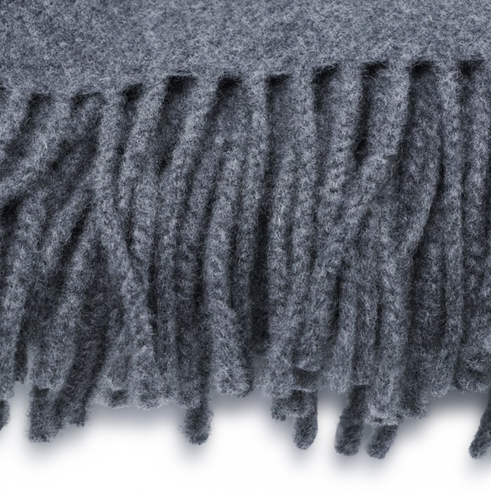 DARK GREY CASHMERE SCARF 2