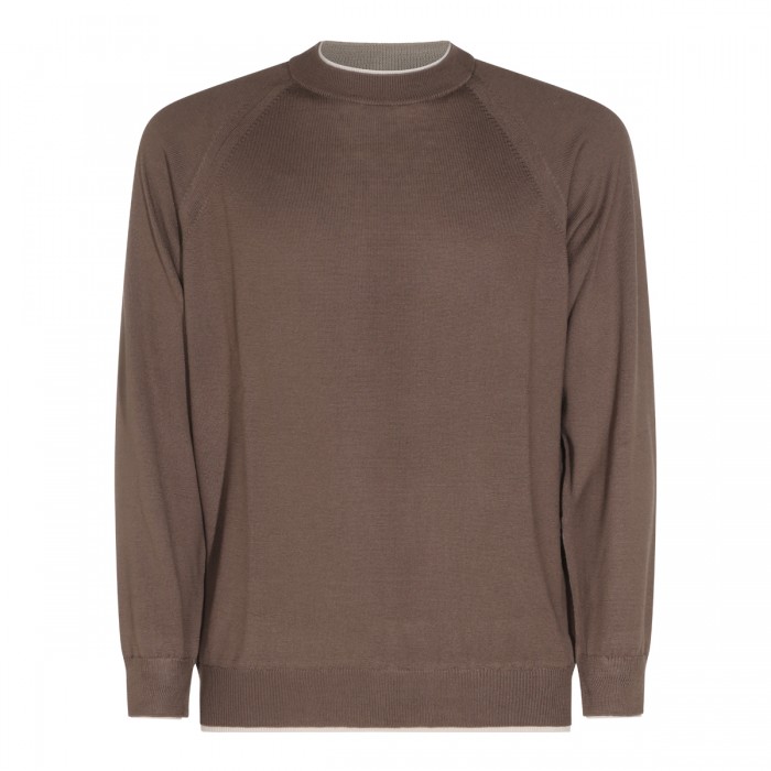 BROWN WOOL JUMPER