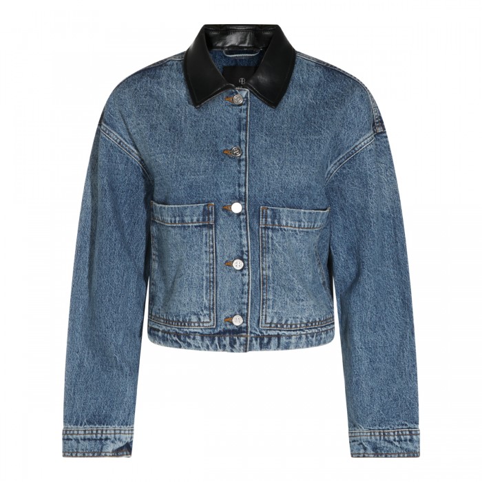 BLUE COTTON DENIM JACKET
