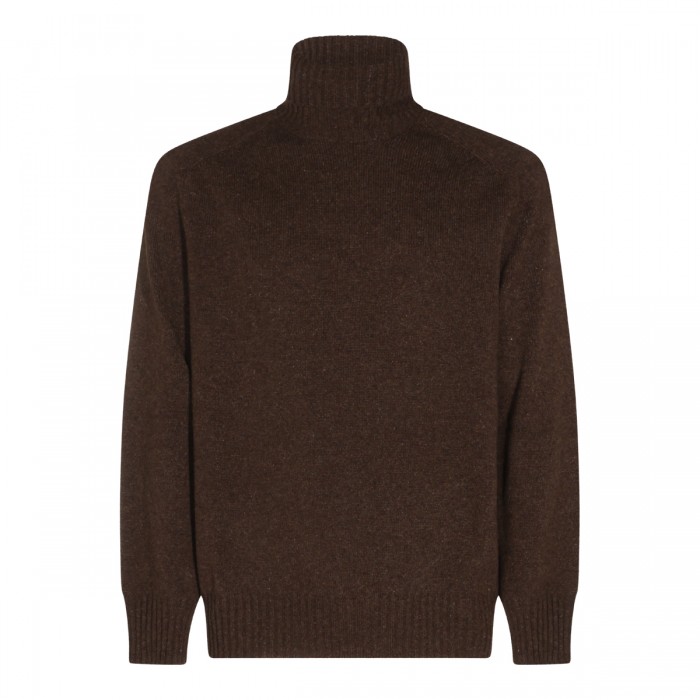 DARK BROWN CASHEMRE KNITWEAR