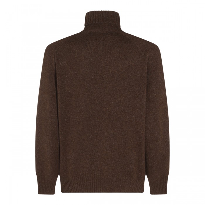 DARK BROWN CASHEMRE KNITWEAR 2