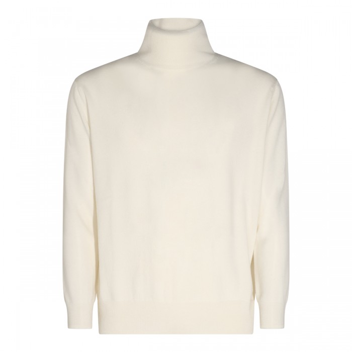 WHITE CASHMERE KNITWEAR