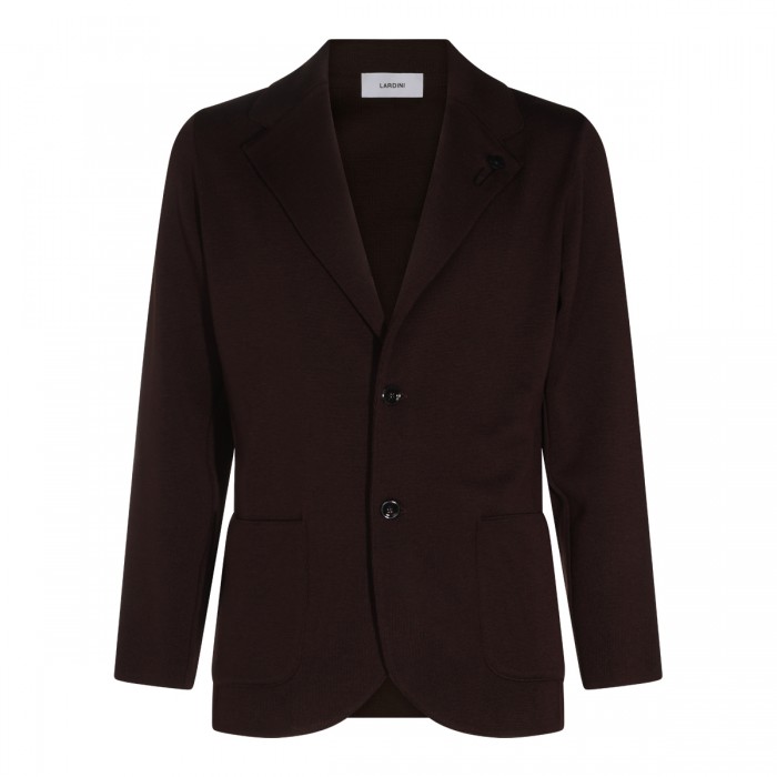 DARK BROWN WOOL KNITWEAR