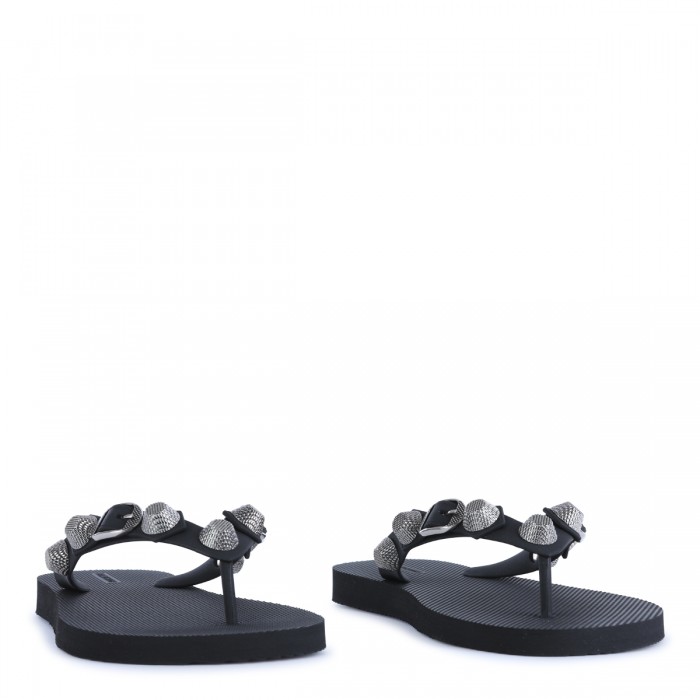 BLACK AND SILVER FLIP FLOP... 2
