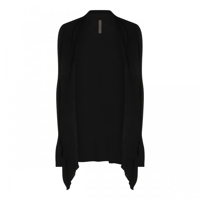 BLACK WOOL KNITWEAR