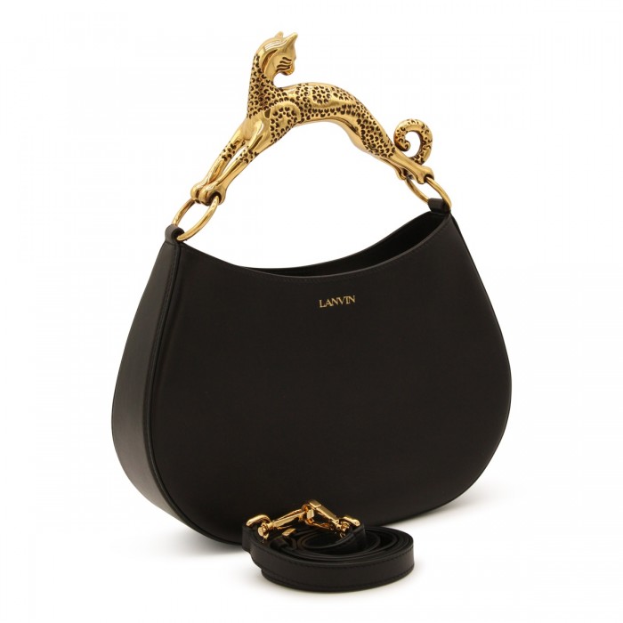 BLACK LEATHER HOBO CAT... 2