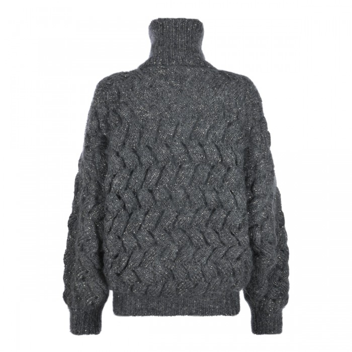 DARK GREY MOHAIR SWEATER 2