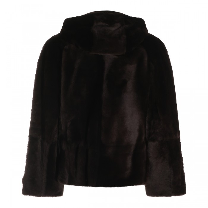 BLACK SHEARLING LEATHER JACKET 2
