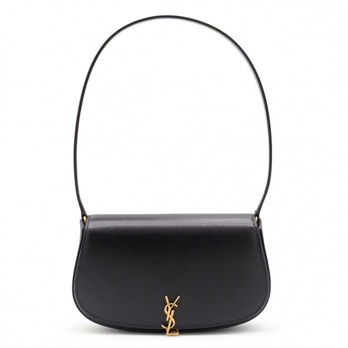 BLACK LEATHER VOLTAIRE MINI...