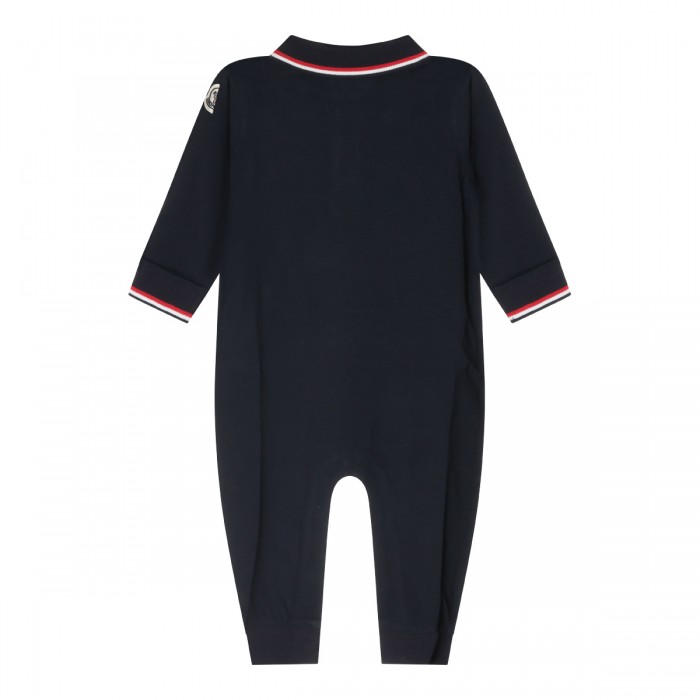 NAVY COTTON POLO JUMPSUIT 2
