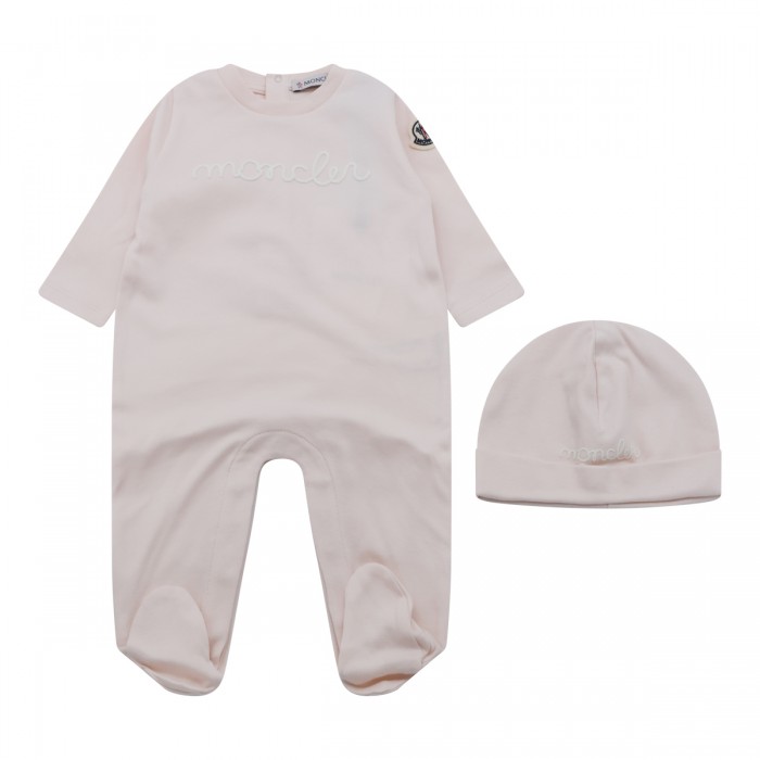 WHITE COTTON BABYGROW SET