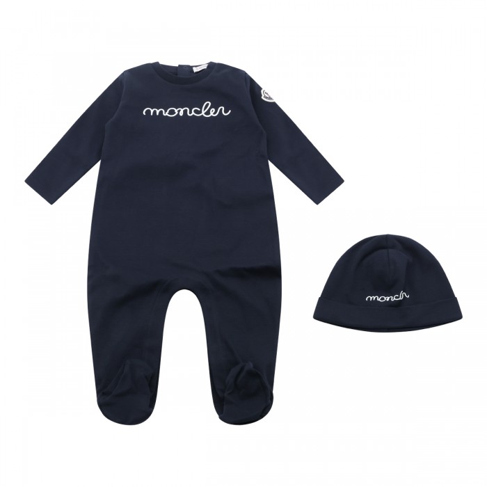 BLUE COTTON BABYGROW SET