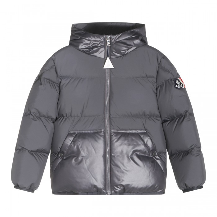 GREY PUFFER YULE DOWN JACKET
