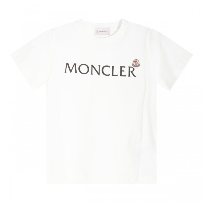 WHITE COTTON LOGO T-SHIRT