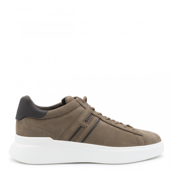 BROWN LEATHER SNEAKERS