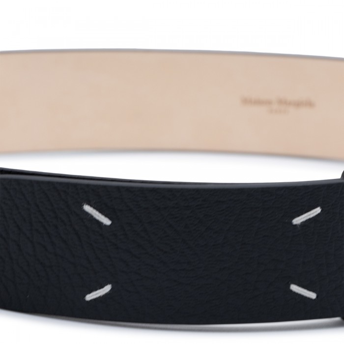 BLACK LEATHER BELT 2