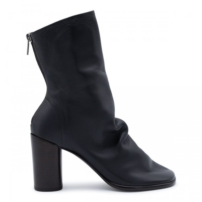 DARK BROWN LEATHER BOOTS