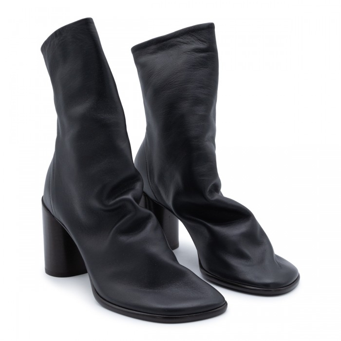 DARK BROWN LEATHER BOOTS 2