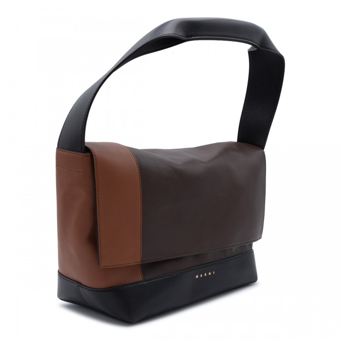 BLACK AND BROWN SHOULDER BAG 2