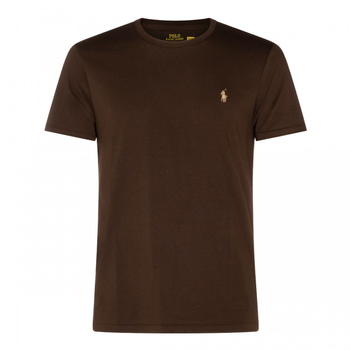 BROWN COTTON T-SHIRT