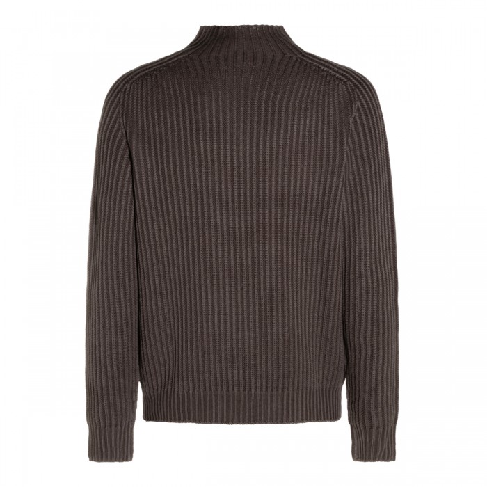 BROWN WOOL KNITWEAR 2