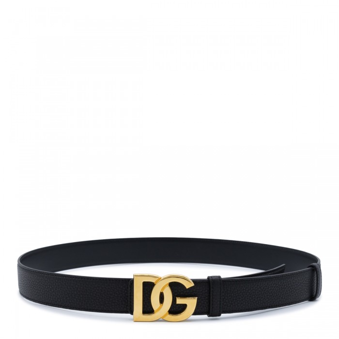 BLACK LEATHER BELT