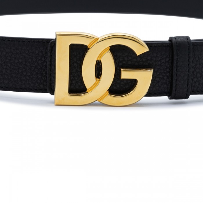 BLACK LEATHER BELT 2
