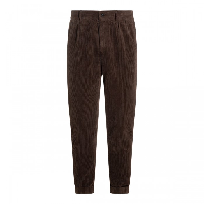 BROWN COTTON PANTS