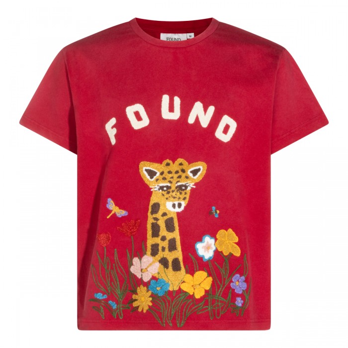 RED COTTON T-SHIRT