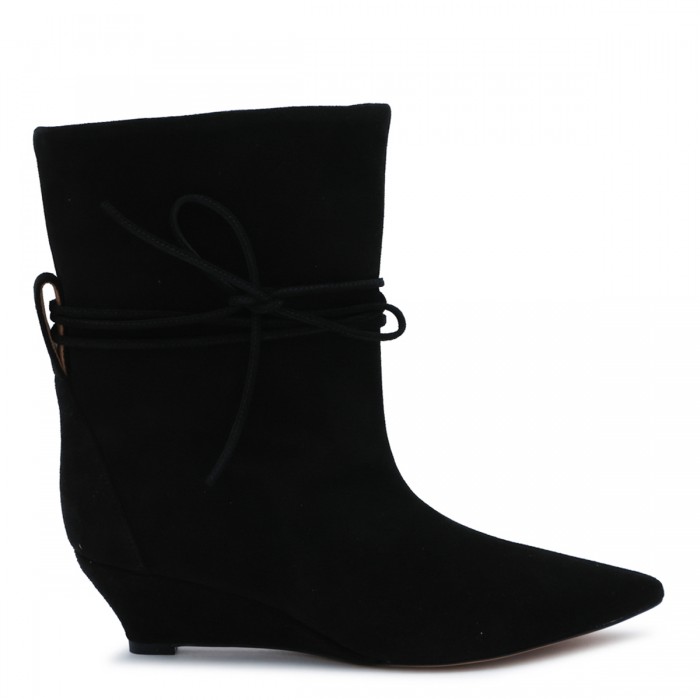 BLACK SUEDE GEMMA BOOTS