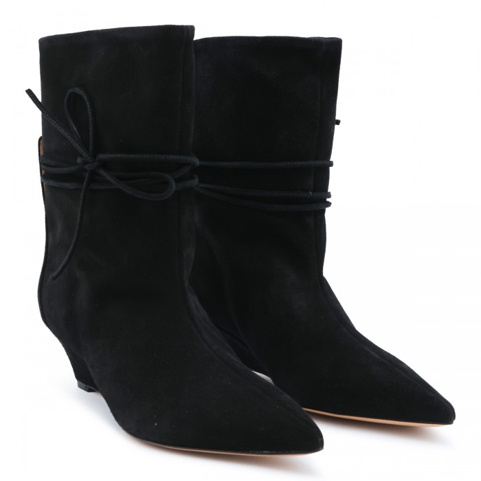 BLACK SUEDE GEMMA BOOTS 2