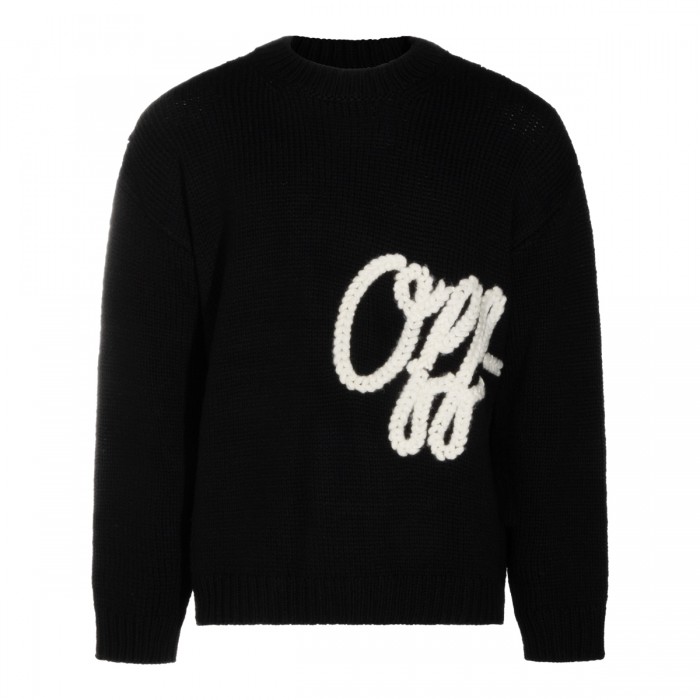 BLACK WOOL SWEATER