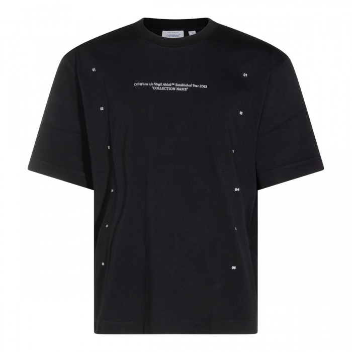 BLACK COTTON ARROW T-SHIRT