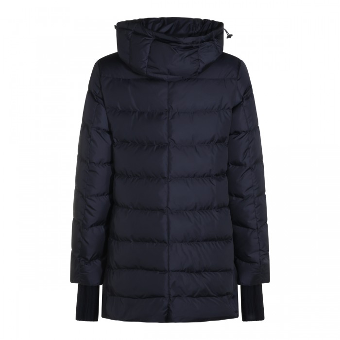 NAVY PUFFER LONG DOWN JACKET 2
