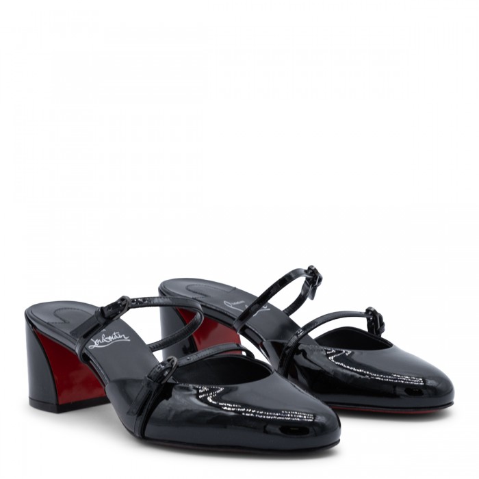 BLACK LEATHER JANE NINA LOW... 2