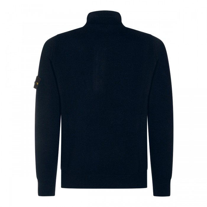 NAVY BLUE WOOL SWEATER 2