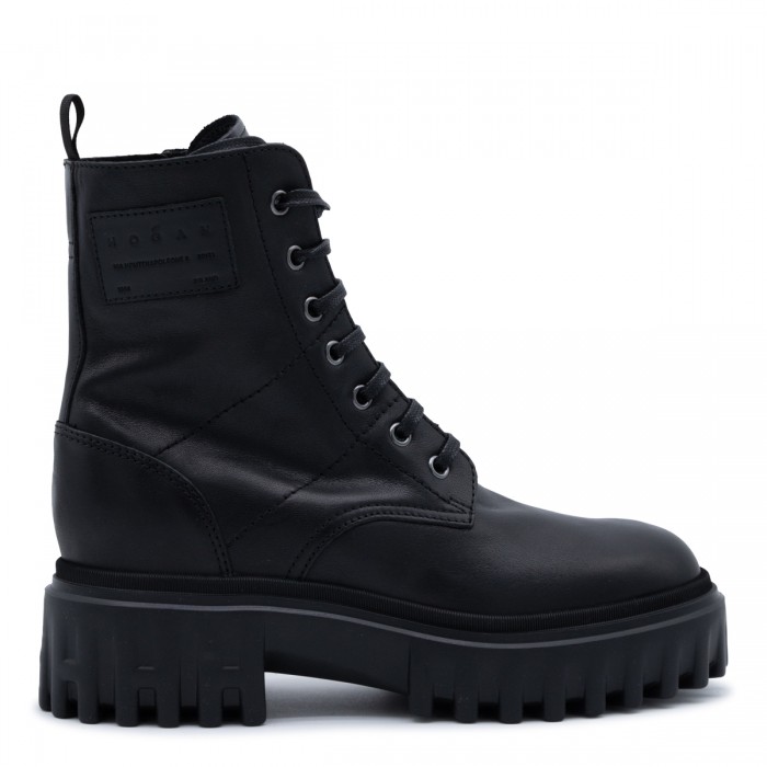 BLACK LEATHER BOOTS