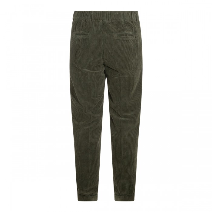 DARK GREEN COTTON PANTS 2
