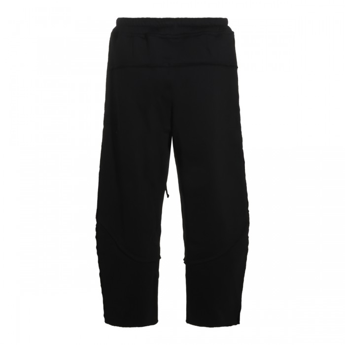BLACK COTTON CARGO PANTS 2