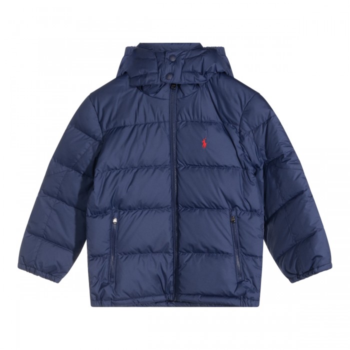NAVY PUFFER DOWN JACKET