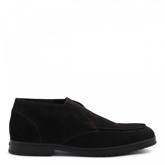 DEEP BROWN SUEDE BOOTS